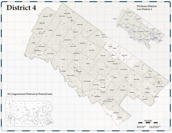 PA District 4 Congressional Map